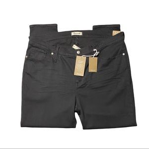 Madewell 9" High Rise Skinny Jeans in Black: TENCEL Denim Edition Size 35
